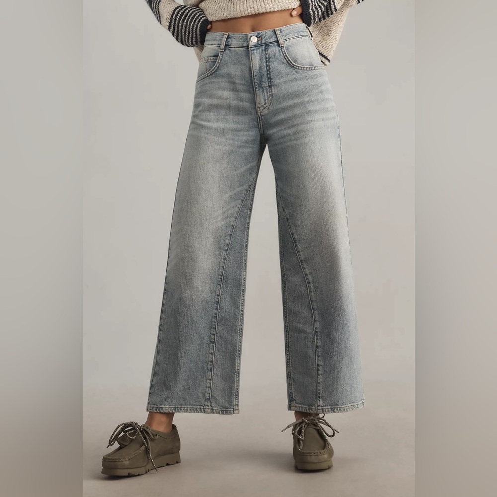 NWT Anthropologie Pilcro The Ellis Tapered Barrel Jeans, Size 29L - Picture 2 of 7